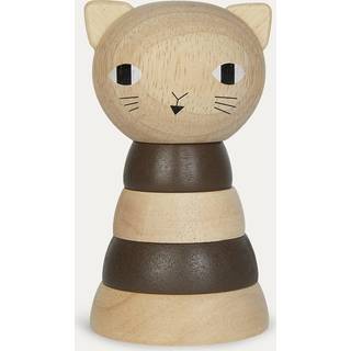 Wee Gallery Wood Stacker (CAT) Classic Learning Toy For Baby Development Motor Skills Problem L?sning Aktiv