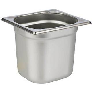 Kantine 1/6 GN, rustfrit stål, 2,4 L