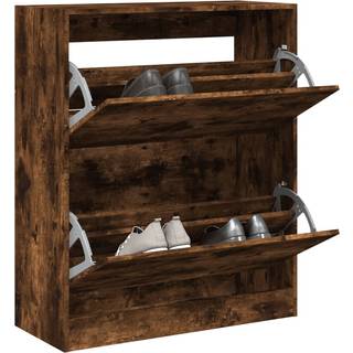 Skoreol Konstrueret Træ Etræsfarve Røget Eg - 80 x 34 x 96.5 cm