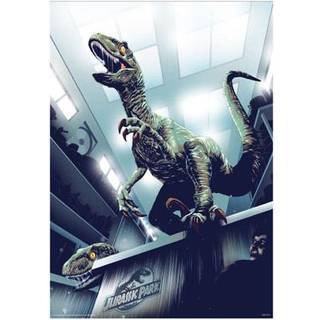 Jurassic Park Art Print 30th Anniversary Edition Hiding in Kitchen Limited Edition 42 x 30 cm