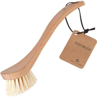 Opvaskebørste, Ena Living, 23x3,5cm, nature, bøgetræ/sisal, med skaft, stiv, 1 stk, Husholdning,