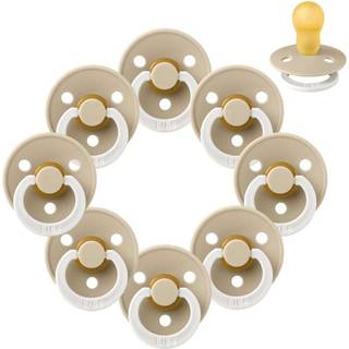 BIBS Rund Colour Sut - Sampak - 8 stk. - Str. 3 - GLOW - Vanilla