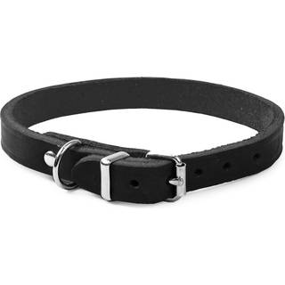 Hera Læderhalskæde Sort - 24-29 cm / 12 mm