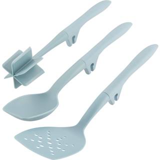 Rachael Ray Tools and Gadgets Lazy Chop and Stir Flexi Turner og skrabe ske Set 3 stykker Sky Blue