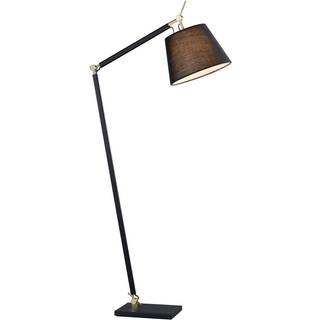 Gulvlampe Marvaine Lucande, Sort, Stue/spisestue, Metal