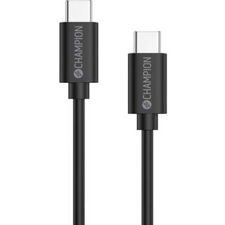 Champion USB-C kabel 60W - Sort 3 meter