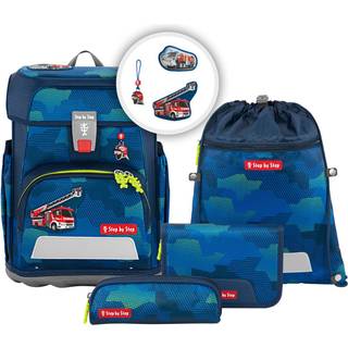 Schulrucksack Cloud Set 5tlg. Fire Engine Brandon Blau