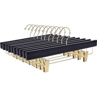 Kvalitetsb?jler sorte tr?bukser b?jler - 10 -pack drejelig kroge kludb?jle s?t - lotus tr? nederdel bukseshorts og slappe b?jler med justerbar kl