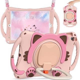 Batyue -sag til iPad 9./8./7. generation 10,2 tommer (2021/2020/2019) iPad Air 10.5 2019 iPad Pro 10.5 2017 med roterende stativ/blyantholder/b?r