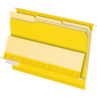 Pendaflex Interior File Mapper 1/3 Cut Top Tab Letter St?rrelse gul 100 pr. Boks (4210 1/3 Yel)
