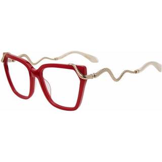 Roberto Cavalli VRC020M 9EZY 55 Briller Kvinder Rød - Shiny Full Red Metallic Gold Accents - 55mm