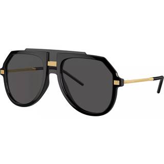 Dolce & Gabbana Mand DG6195 501/87 Solbriller Injiceret Sort Grå Pilot Normal