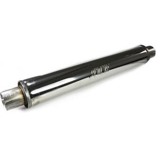 Rustfri lyddæmper 2,5" tubex