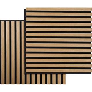 FibroTech Square Akustikpanel i light oak 22x520x520 mm - 2 stk.