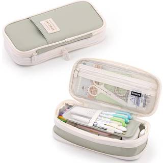 Wafjamf storkapacitet blyantboks med lynl?s stor opbevaringspose poser ?ske arrang?r til kontor rejse - lysegr?n