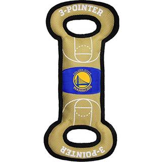 Pets First NBA Golden State Warriors Field Toy. - Hrdt kledyrslegetj i nylon med dobbelt trim-sm og indre squeaker one Size (GSW-3030)