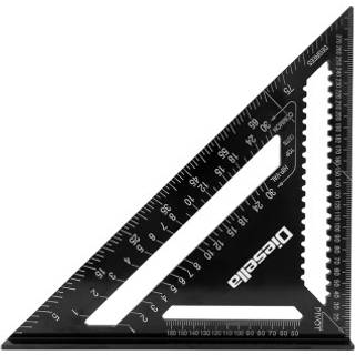 Speedvinkel i aluminum 305x305 mm med sort-oxideret finish