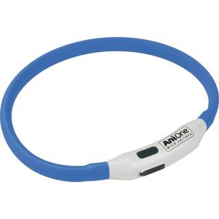 Lyshalsbånd Blinking Mini silikone 35 cm blå