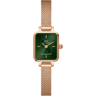 Daniel Wellington DW Watch Quadro Mini Melrose Emerald 15.4x18.2mm Rose Gold