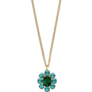 DYRBERG/KERN CLAUDIA HALSKÆDE 390078 (Gold, Green, ONESIZE)