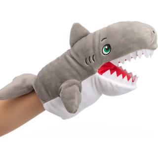Hollyhome Shark Hånd dukker fyldte havdyr hånd dukkeplysende dyrelegetøj 13 tommer