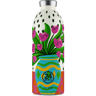 24Bottles - Clima - Termoflaske - Fiori rosa - 850 ml