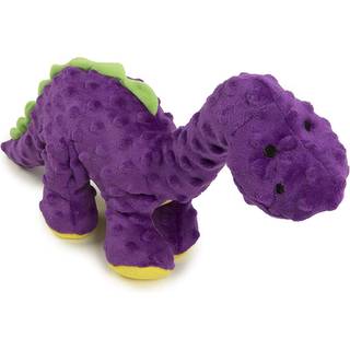 Godog Dinos Bruto Squeaky Plush Dog Toy Chew Guard Technology - Purple Large