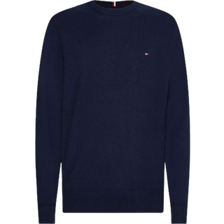 Tommy Hilfiger Pima bomulds kashmir strik - Navy - Str. S - Modish.dk