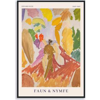 Faun og nymfe 50x70 cm
