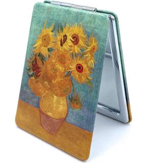 Aeisage Square Compact Mirror Rectangular Purse Mirror Lille kosmetisk spejl til punge Handheld Mirror Van Gogh Sunflowers Gaver Diameter 2,75''X