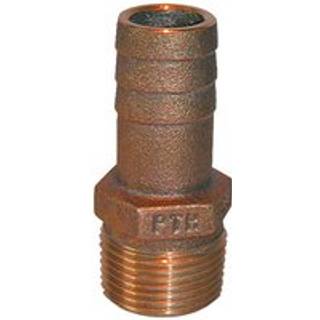 Groco 1 """" NPT X 1 """" ID Slange Barb Straight Fitting