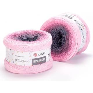 Garnkunstblomster Rosegarden 100% bomuld 250gr 8,80 oz 1094yd Multicolor Cotton Garn Rainbow Crochet Garn Spring Summer (313)
