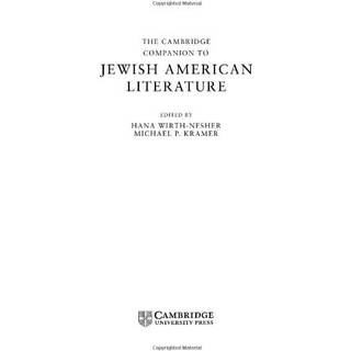 The Cambridge Companion to Jewish American Literature