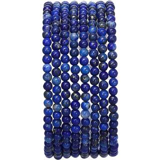 Beadia Natural Lapis Lazuli Stone Round Loose Semi Gemstone Perler til smykker, der fremstiller 3-3,5 mm 38 cm/streng