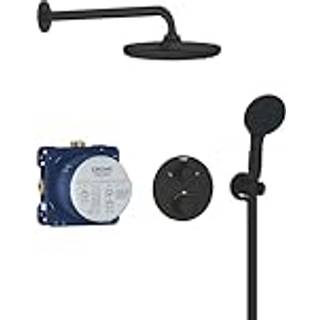 Grohe Precision Thermostat 250 brusesæt til indbygning i mat sort