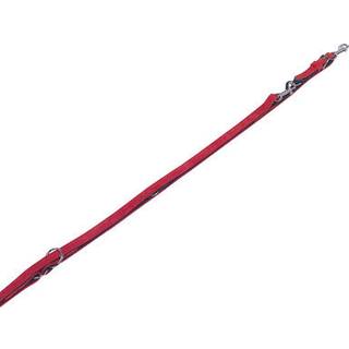 Trænings Hundesnor VELOURS - Rød - 2 m - 14 mm