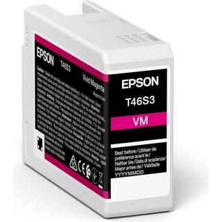 Epson Ink UltraChrome PRO T46S30N Vivid Magenta 25ml - Blækpatron Levende rød