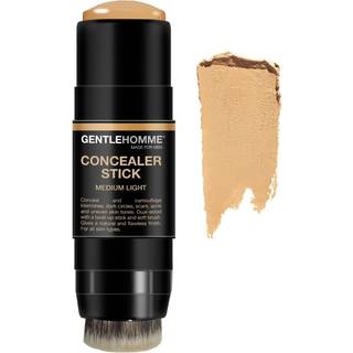 Gentlehomme Concealer-stift til mænd med børste til mørke rander under øjnene - Medium Light, byggbar dækning