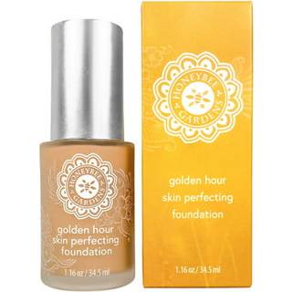 Honeybee Gardens Golden Hour Foundation In Fiji Medium Tan Neutral Skin-Perfecting Luminous Finish Vegan 34.5ml