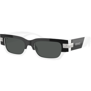 Versace Mand VE4465 545987 Solbriller Acetat Sort Grå Firkantet Normal