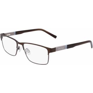 Nautica N7334 210 53 Briller Mænd Brun - Matte Dark Brown On Gunmetal - 53mm