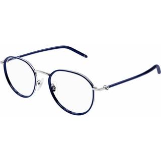 Montblanc Mand MB0342OA 004 Optiske stel Metal Sølv Transparent Rund
