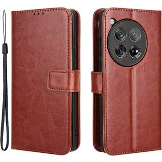 EIDERWOOD OnePlus 12R Blankt Læder Cover m. Pung & Strop - Brun