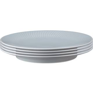 Porcelain Arc Grey Set Of 4 Dinner Plates