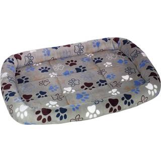 Madras med kant oval Classic LISSI - 88 x 68 x 8 cm - Grå
