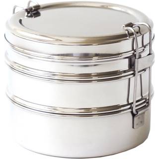 ECOlunchbox Tri Bento Steel, Stainless steel, OneSize