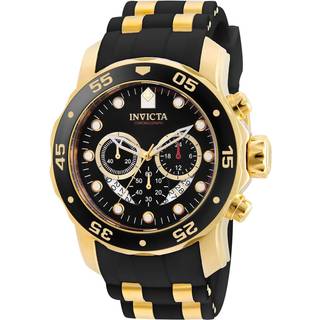 Invicta 6981 Pro Diver Sort/Gul guldtonet stål Ø48.8 mm