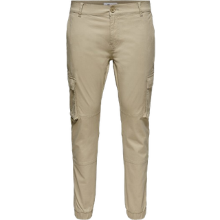 Only & Sons Cam Stage Cargo Cuff Pants Chinchilla