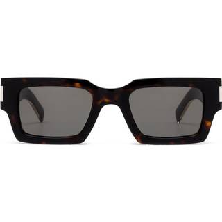 SAINT LAURENT Unisex SL 572 002 Solbriller Acetat Havana Grå Firkantet