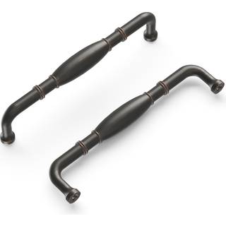 Hickory Hardware 10 Pack Solid Core Kitchen Cabinet tr?kker luksusskabe Handles Hardware til d?re og kommode skuffer 5-1/16 tommer (128 mm) Hole